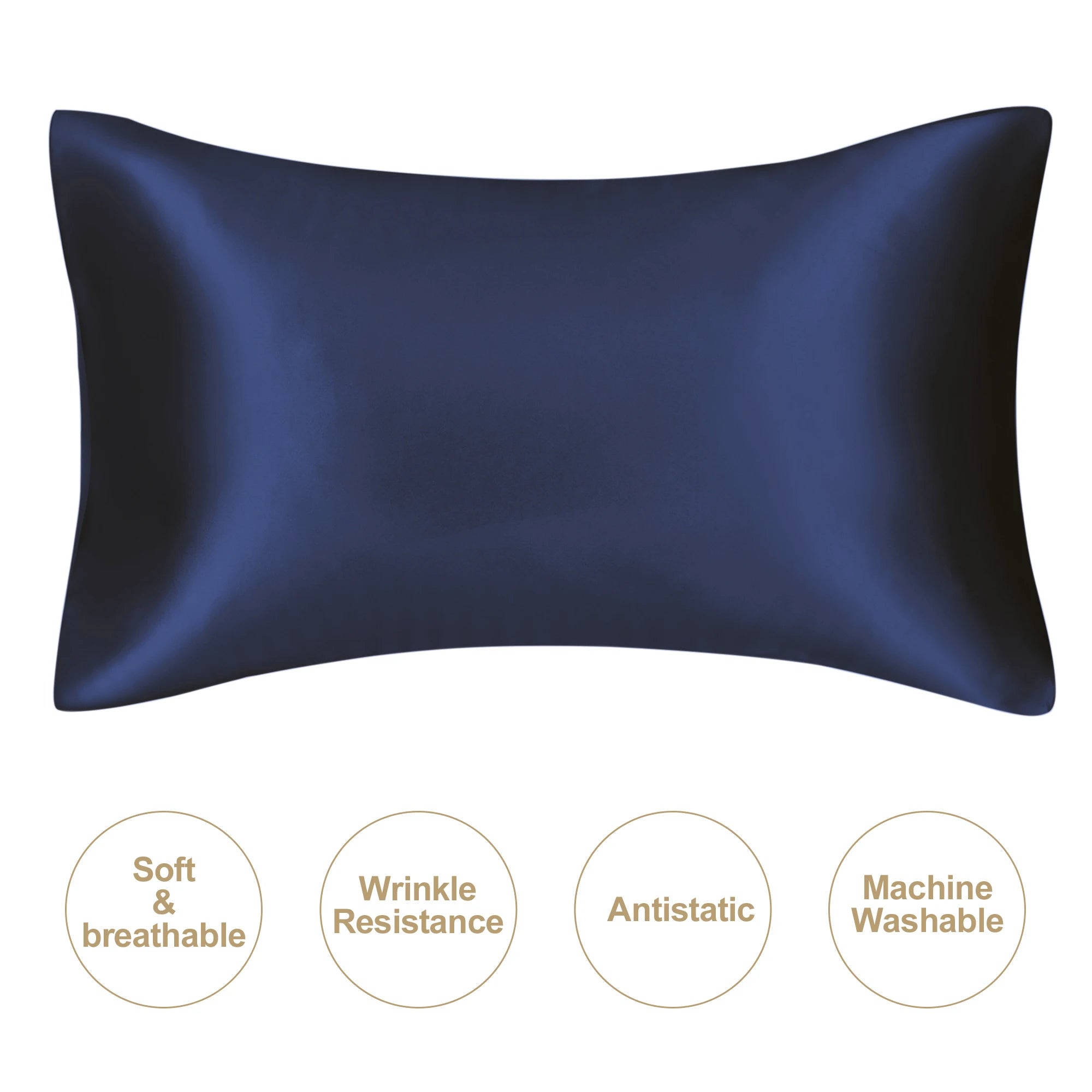 Funda de almohada de seda natural.