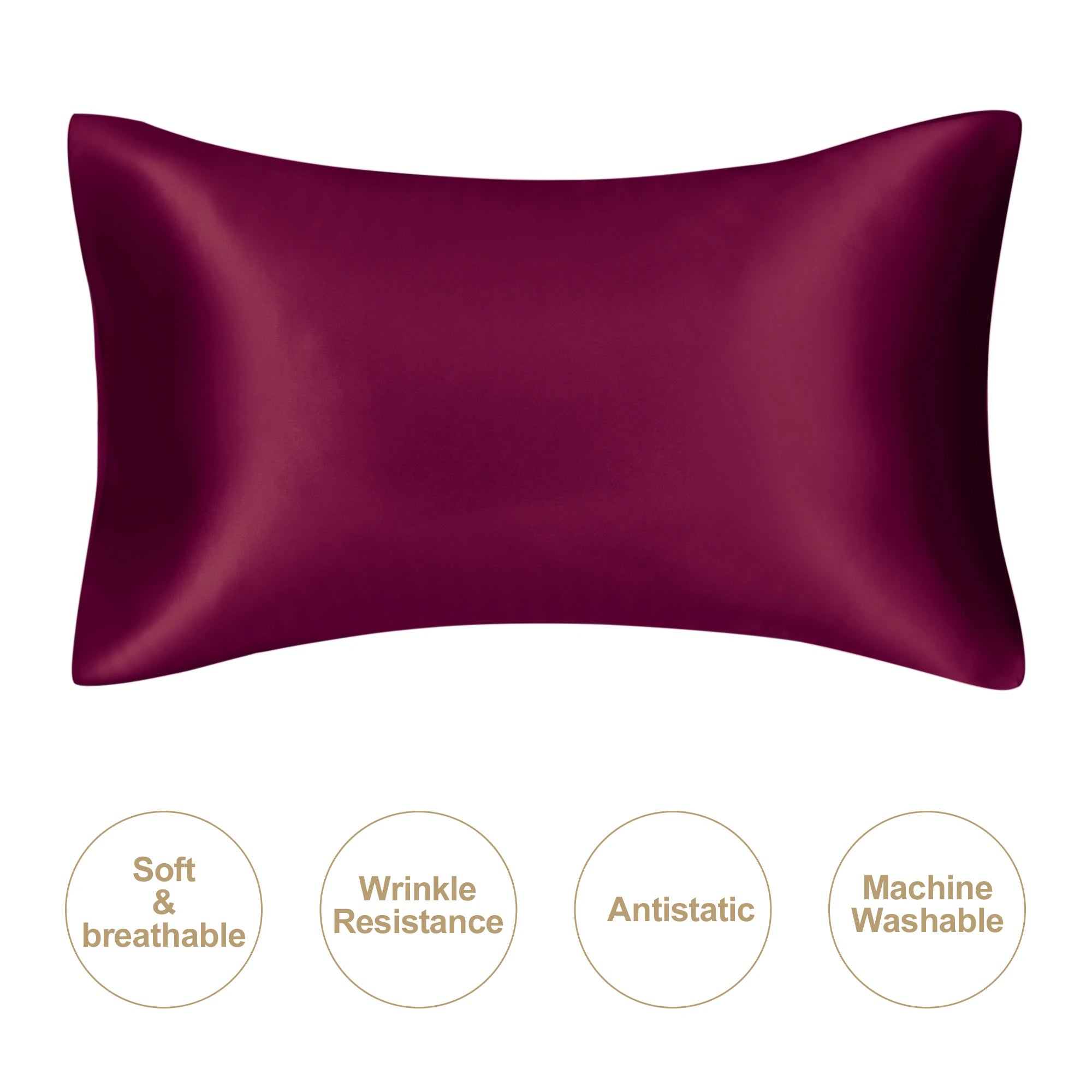Funda de almohada de seda natural.