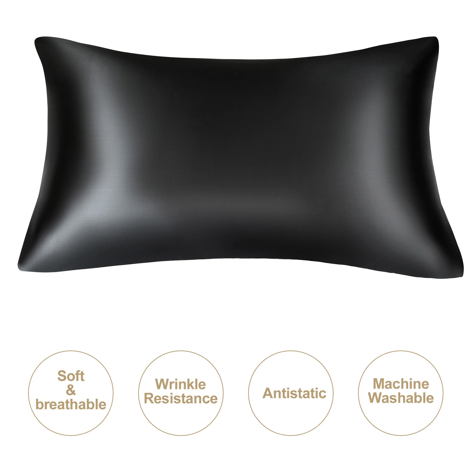 Funda de almohada de seda natural.
