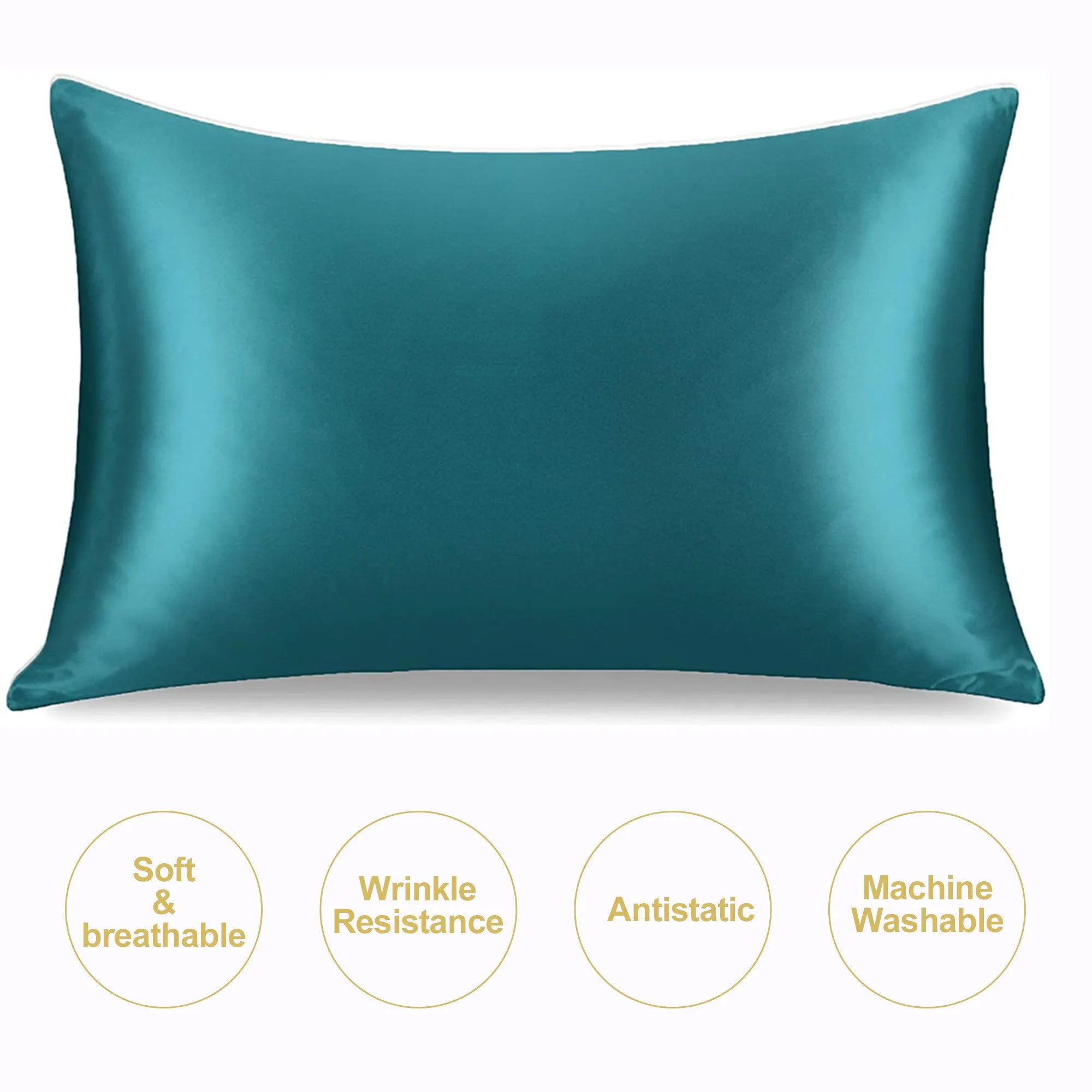 Funda de almohada de seda natural.