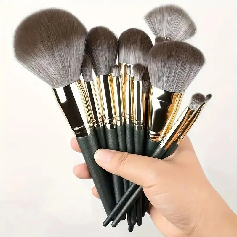 Juego de brochas de maquillaje profesionales, para base de maquillaje, polvos, sombras de ojos y brochas Kabuki para difuminar.