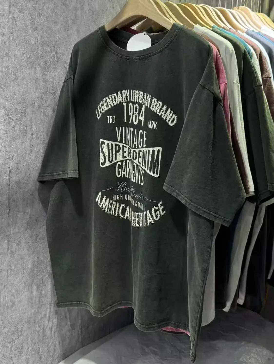Camiseta Vintage Teñida en Cera👕 – 100 % Algodón