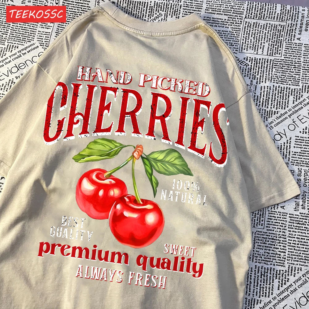 Camiseta Fruit Pop 🍒🍋 – Edición Cereza & Limón
