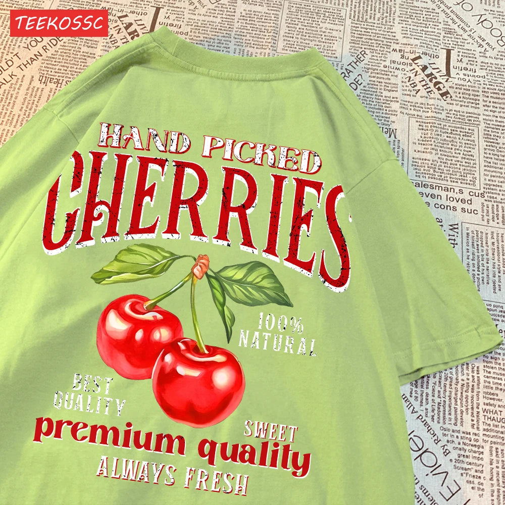 Camiseta Fruit Pop 🍒🍋 – Edición Cereza & Limón