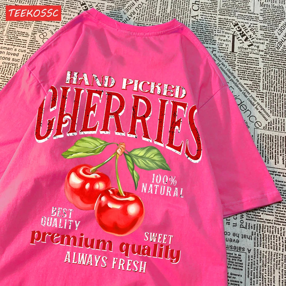 Camiseta Fruit Pop 🍒🍋 – Edición Cereza & Limón