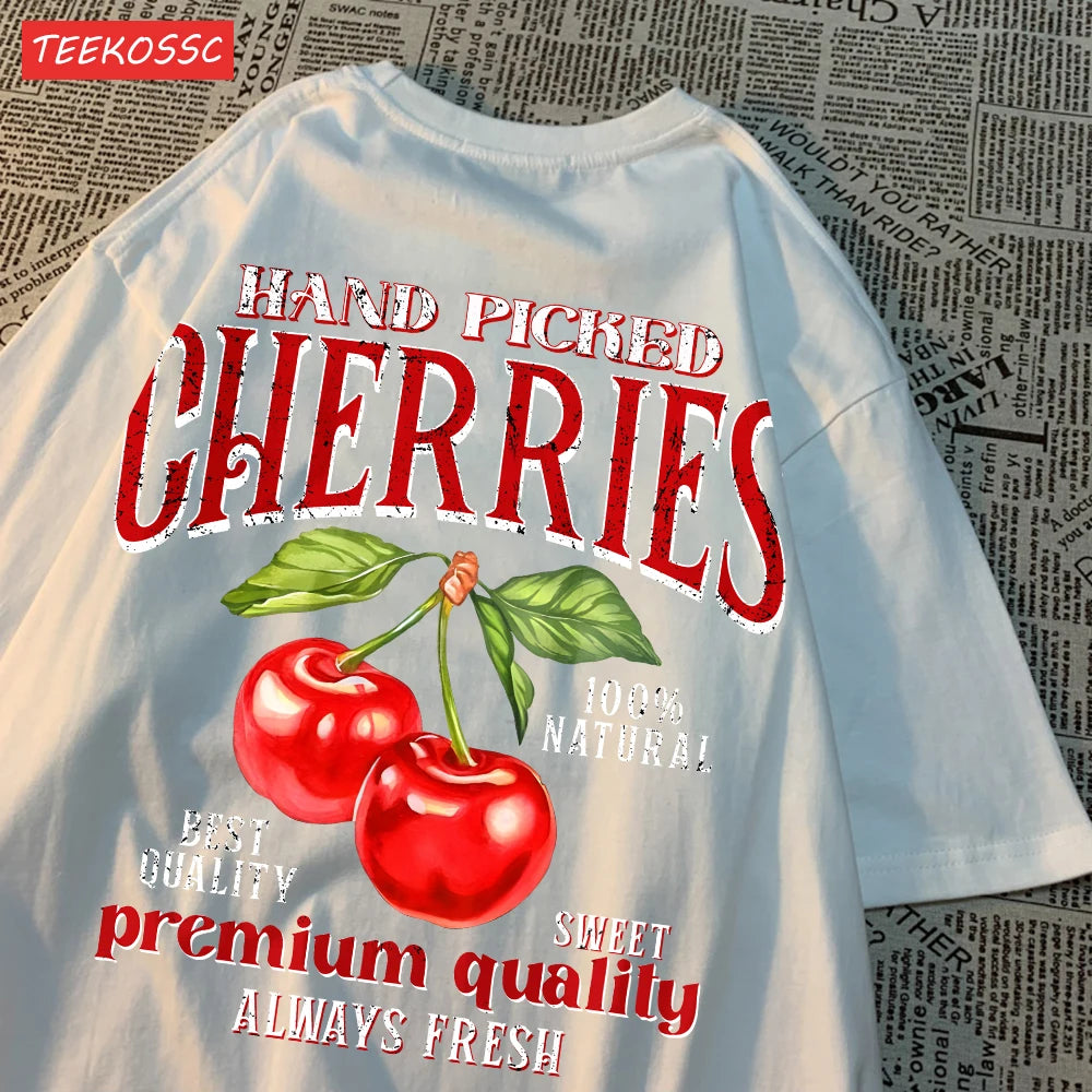 Camiseta Fruit Pop 🍒🍋 – Edición Cereza & Limón