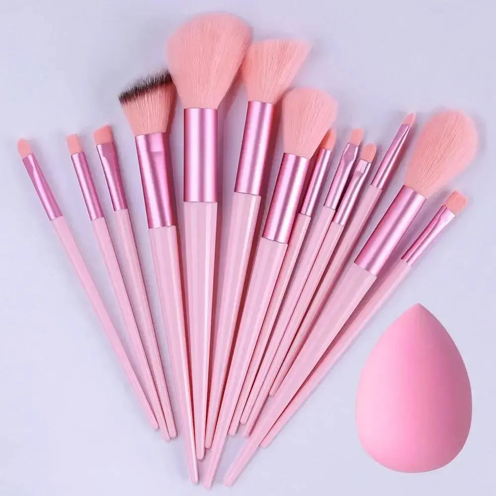 Juego de brochas de maquillaje profesionales, para base de maquillaje, polvos, sombras de ojos y brochas Kabuki para difuminar.