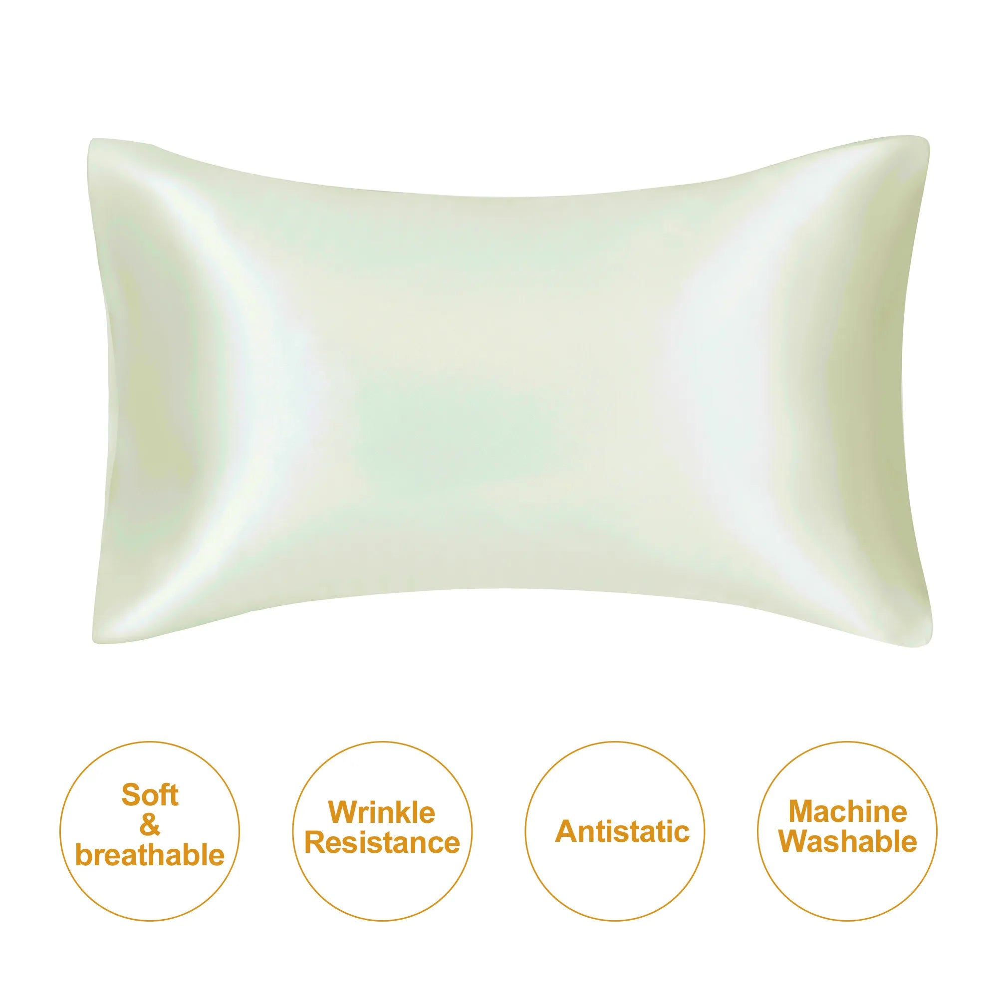Funda de almohada de seda natural.