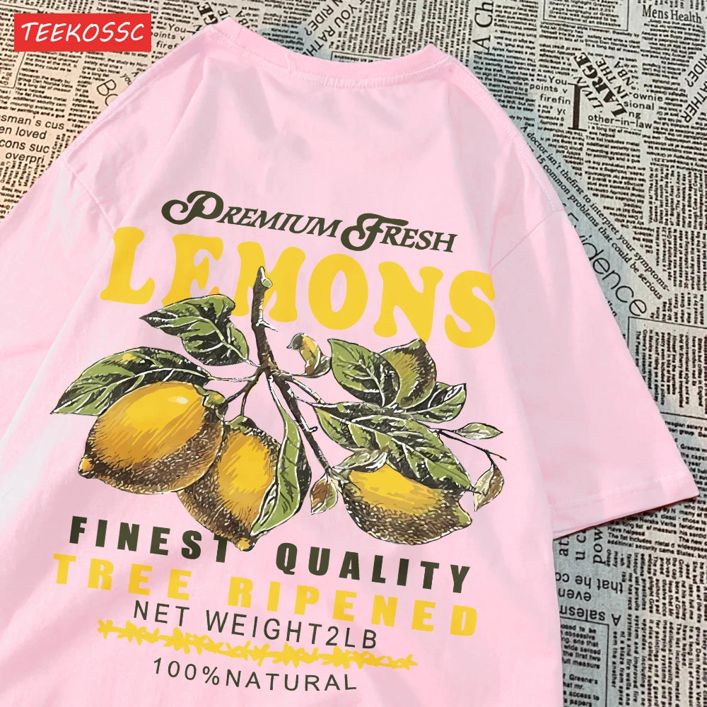 Camiseta Fruit Pop 🍒🍋 – Edición Cereza & Limón