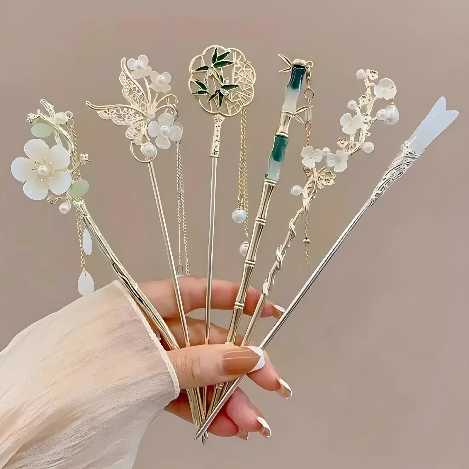 Pinza Floral Hanfu