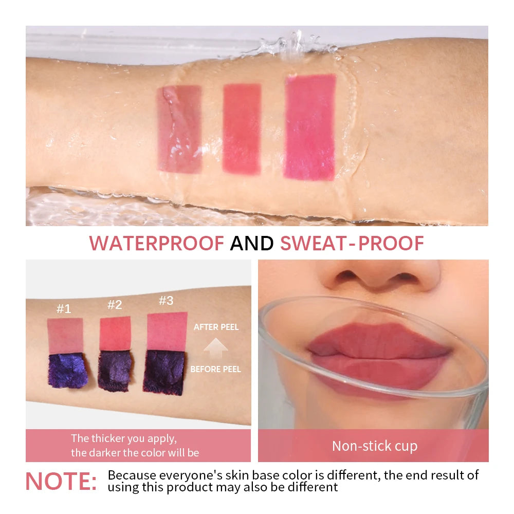 Labios de Seda Coreanos💋
-No se transfiere
-Resiste al agua
-No se desvanece con el paso de las horas
