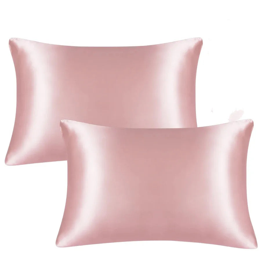 Funda de almohada de seda natural.