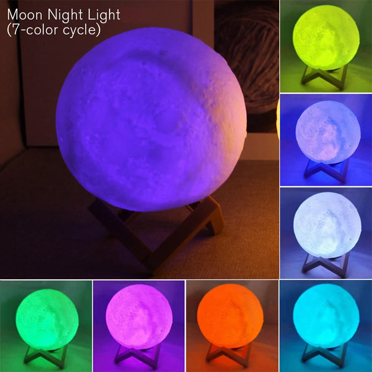 Luna Mágica LED
luz LED en forma de luna o galaxia.