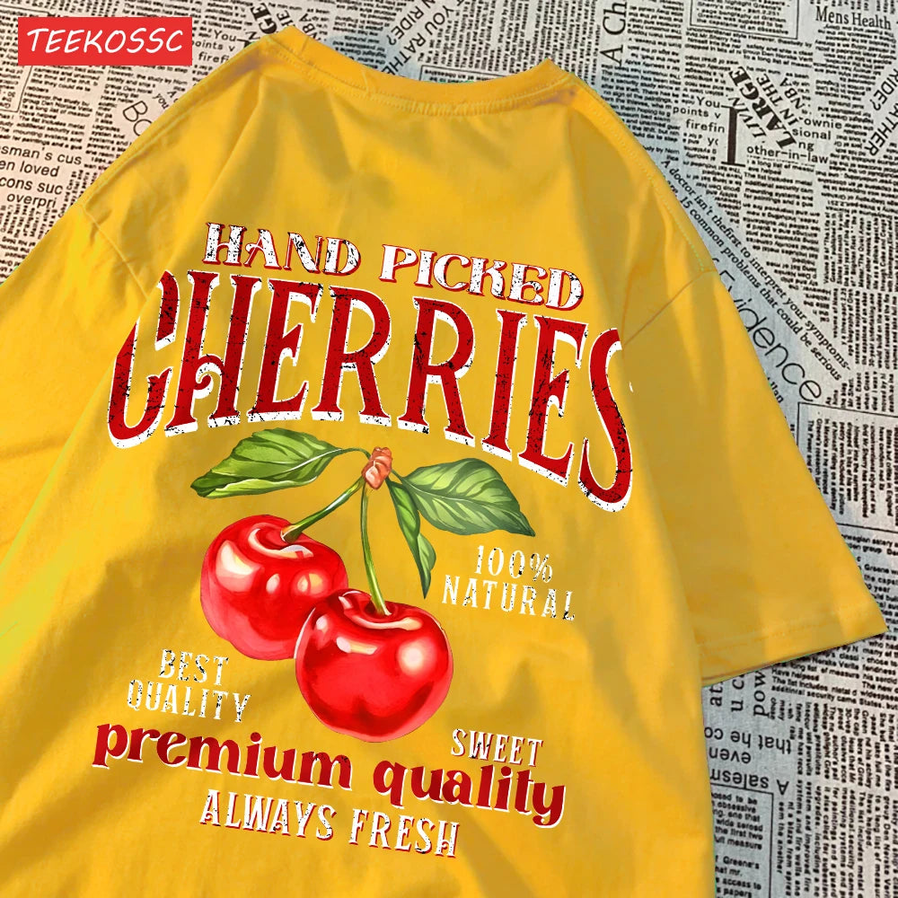 Camiseta Fruit Pop 🍒🍋 – Edición Cereza & Limón