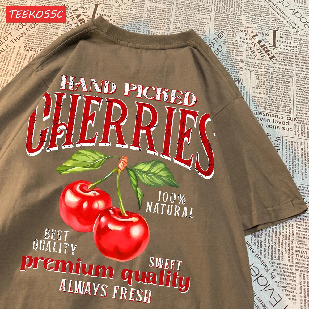 Camiseta Fruit Pop 🍒🍋 – Edición Cereza & Limón