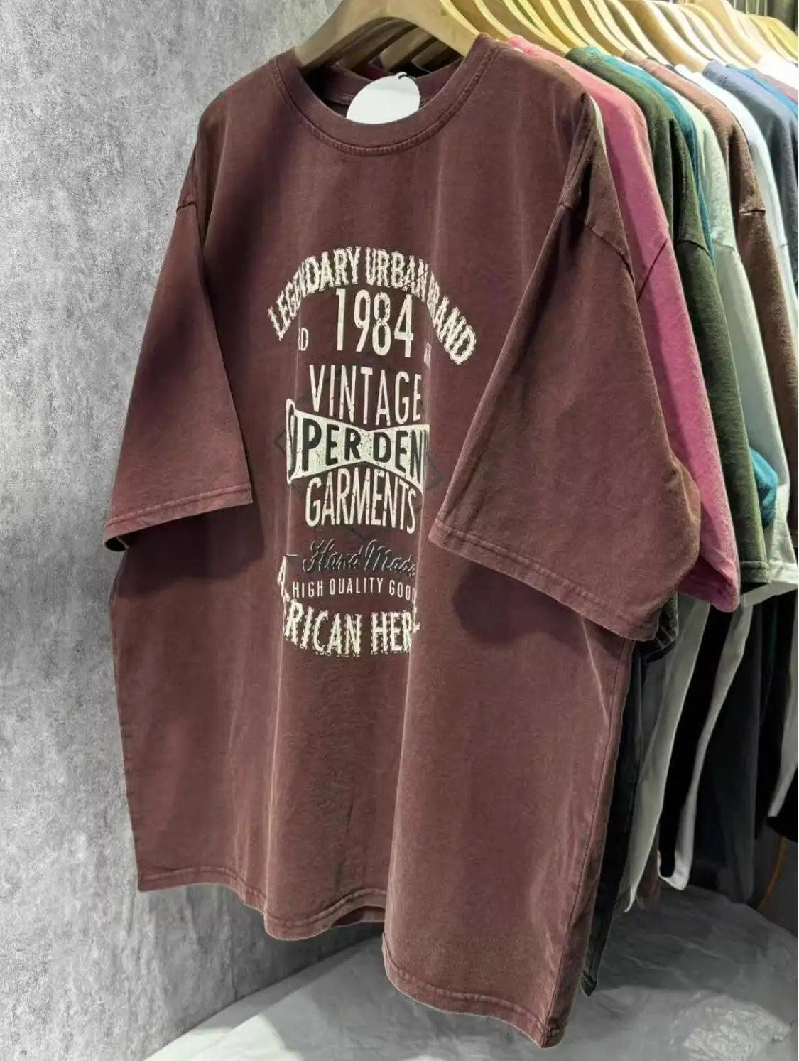 Camiseta Vintage Teñida en Cera👕 – 100 % Algodón