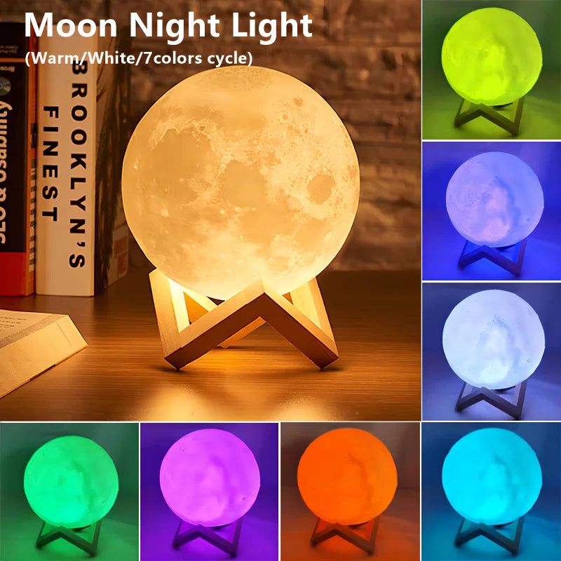 Luna Mágica LED
luz LED en forma de luna o galaxia.