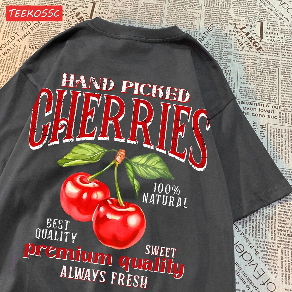 Camiseta Fruit Pop 🍒🍋 – Edición Cereza & Limón